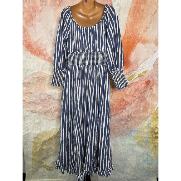 Anthropologie Long-Sleeve Sweetheart Midi Dress - Picture 9 of 10